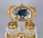 Palais Royale Horse & Carriage Inkwell With Baccarat Glass, c.1860. - Harrington Antiques