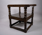 Rare Jacobean Oak Metamorphic Monk's Chair / Table, c.1620 - Harrington Antiques