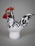 Rare Large Langham Glass Cockerel. Handblown and Signed By Paul Miller. - Harrington Antiques