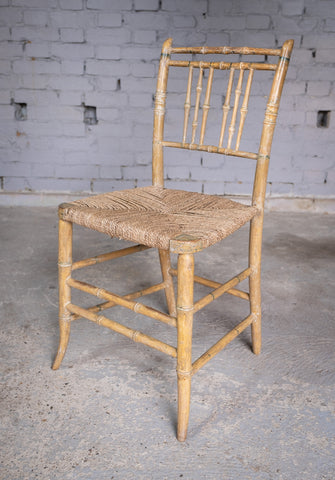 Regency Faux Bamboo Chair With Original Paint, c.1830 - Harrington Antiques