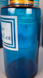 Set of Large 19th Century Blue Glass Apothecary Jars - Harrington Antiques