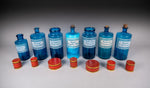Set of Large 19th Century Blue Glass Apothecary Jars - Harrington Antiques