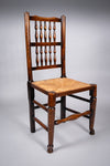 Set Of Six Georgian Lancashire Spindleback Ash & Elm Dining Chairs - Harrington Antiques
