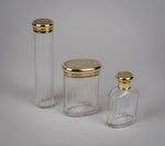 Set Of Three Silver Gilt Dressing Table Jars by B & G West, London, 1942 - Harrington Antiques