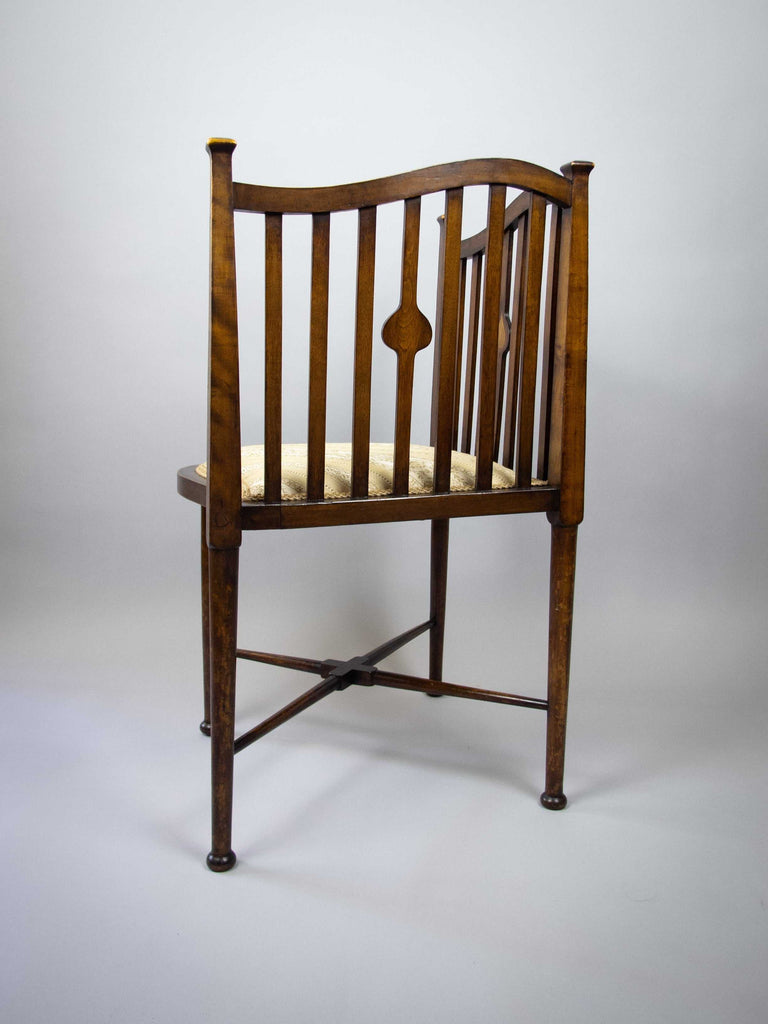 Sheraton Revival Inlaid Ash Corner Chair, Circa. 1900. | Harrington ...