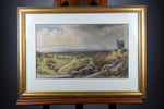 Stephen Wakefield (1894), Large Country Landscape With Windmill/Estuary - Watercolour. - Harrington Antiques