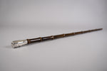 Sterling Silver & Bamboo Walking Stick / Cane by Brigg Of London, 1897. - Harrington Antiques