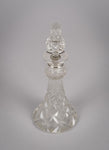 Sterling Silver & Cut Glass Scent Bottle by Wolfsky & Co, London, 1924. - Harrington Antiques