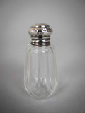 Sterling Silver Glass Scent Bottle. London, 1930. - Harrington Antiques