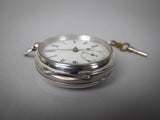 Sterling Silver Pocket Watch by William Ehrhardt, Birmingham, 1895. - Harrington Antiques