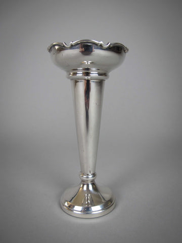 Sterling Silver Posey Vase by James Dixon & Sons, Sheffield, 1972. - Harrington Antiques