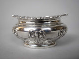 Sterling Silver Salt Cellar by Walker & Hall, Birmingham, 1898. - Harrington Antiques