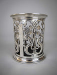 Sterling Silver Sugar Cube Holder by James Deakin & Sons, Chester, 1903. - Harrington Antiques
