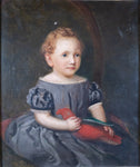 Thomas Walley (1817-1878) - Portrait Of A Child With Parrot - Harrington Antiques