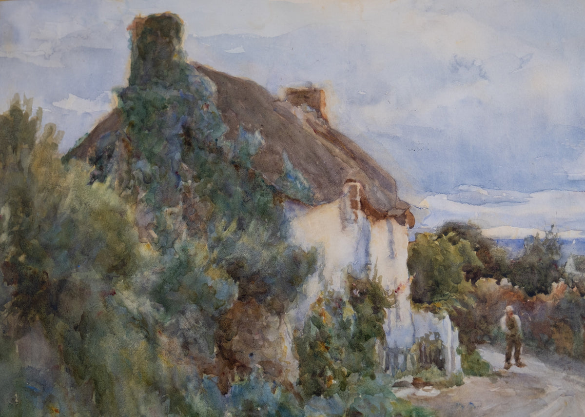 tom-clough-1867-1943-figure-on-a-country-lane-watercolour-159743 ...