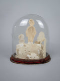 Unusual 19th Century Wax Work Diorama In Original Glass Dome - Harrington Antiques