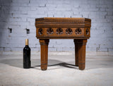 Victorian Gothic Revival Oak Side Table - Harrington Antiques