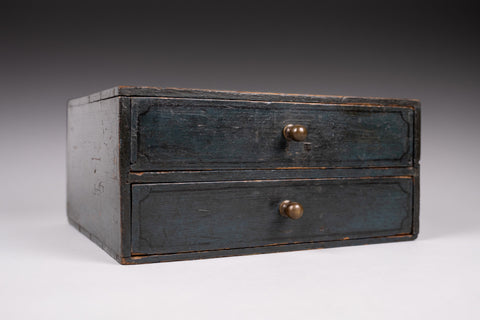 Victorian Painted Pine Table Top Drawers, Dated 1892. - Harrington Antiques