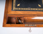 Victorian Walnut & Brass Writing Slope - Harrington Antiques
