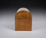 Victorian Walnut Dome Top Tea Caddy With Fitted Interior - Harrington Antiques