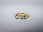 Vintage 9 Carat Gold and Diamond Ring. Birmingham, 1978. Size N 1/2. - Harrington Antiques