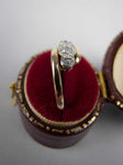 Vintage 9 Carat Yellow Gold and Diamond Ring. Size - W. - Harrington Antiques