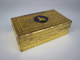 Vintage Ornate Burmese Gilt Lacquer Box - Harrington Antiques